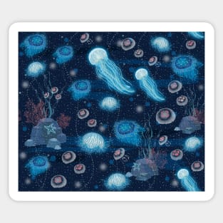 Bioluminescent Jellies Sticker